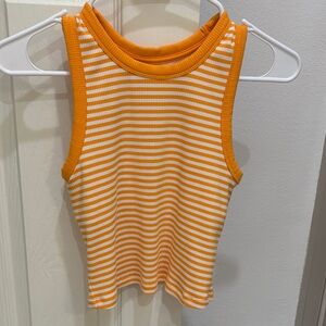 Offline orange stripped top